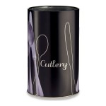 Curgător pentru tacâmuri Kinvara 92331 Negru Argintiu Metal 1 L