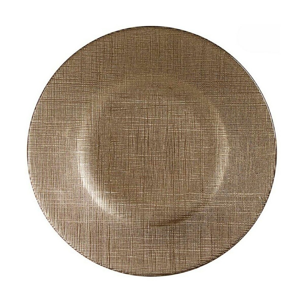 Platou Plat Vivalto 3239121P-5 Auriu* Sticlă 21 x 2 x 21 cm