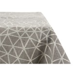 Față de Masă Kinvara BABEL GRIS 48 Alb Gri Jacquard