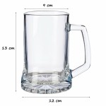 Halbă de bere 971469 9 x 13 x 12 cm Transparent Sticlă 380 ml (1 uds)