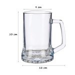 Halbă de bere 971469 9 x 13 x 12 cm Transparent Sticlă 380 ml (1 uds)