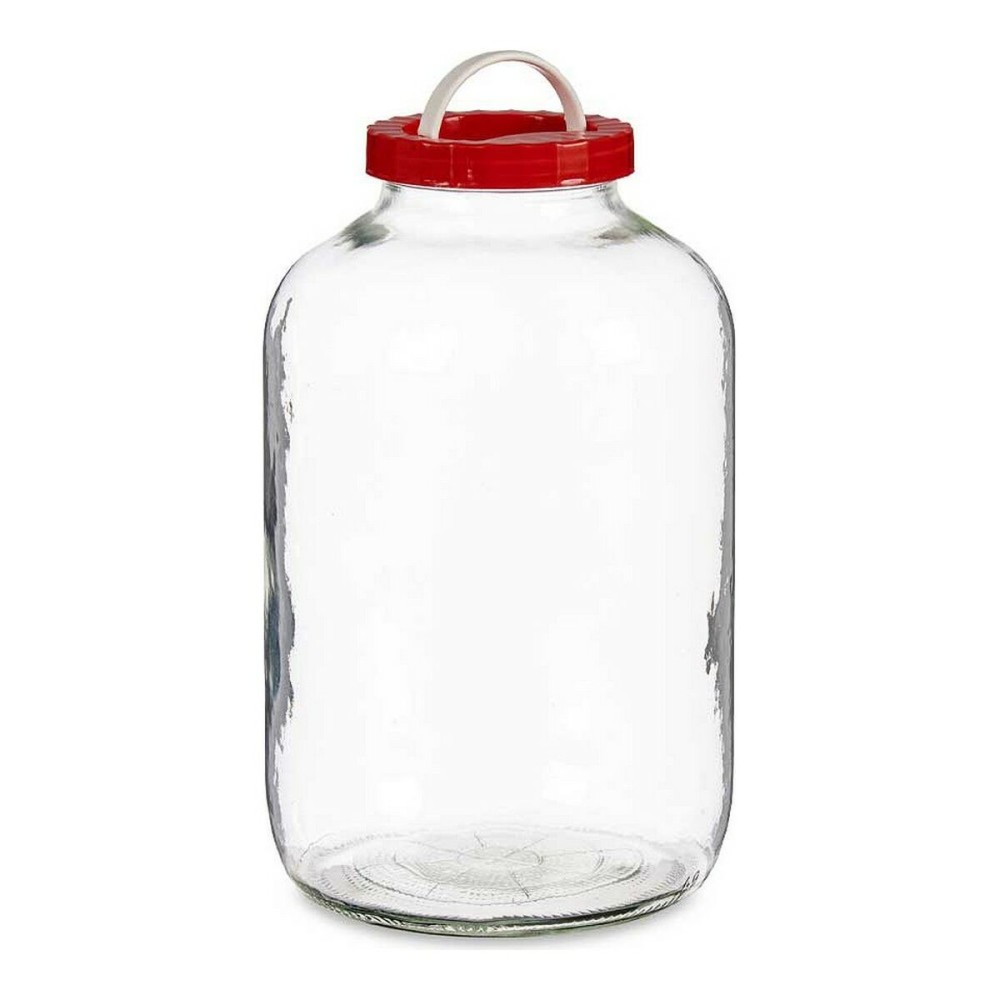 Borcan din Sticlă Roșu Transparent Plastic polipropilenă (8 L)