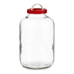 Borcan din Sticlă Roșu Transparent Plastic polipropilenă (8 L)