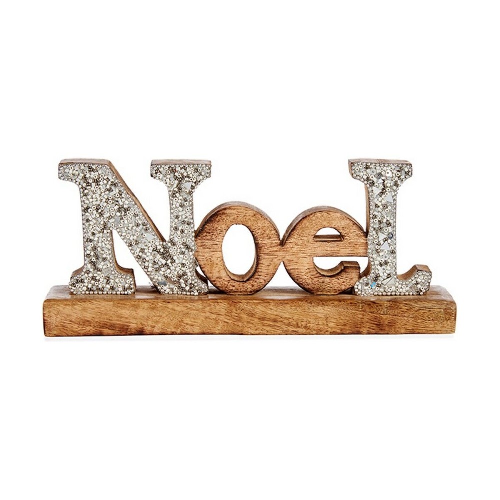 Figură Decorativă Krist+ Noel Argintiu Purpurină 6,5 x 10 x 25 cm