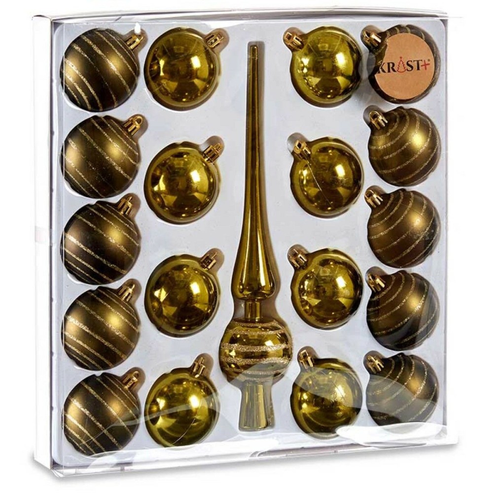 Ornament de Crăciun Krist+ Verde PVC Decorațiune Suspendată 19 Piese