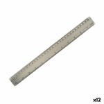 Riglă Pincello Argintiu Aluminiu 0,5 x 35,5 x 4 cm (12 Unități)