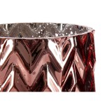 Vază Gift Decor Roz Geam Spic (de grâu) Gravare 11,3 x 19,5 x 11,3 cm (6 Unități)