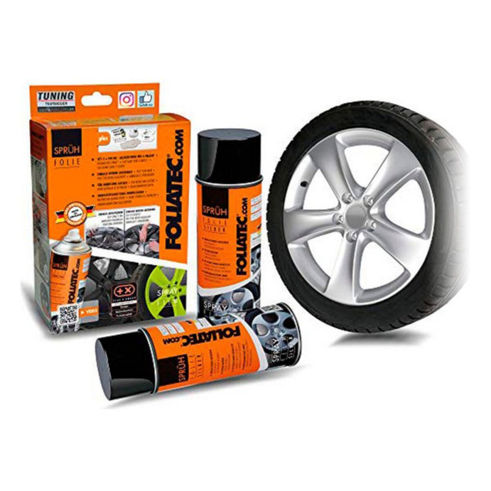 Cauciuc lichid pentru mașini Foliatec FT2049   Argintiu 400 ml (2 pcs)