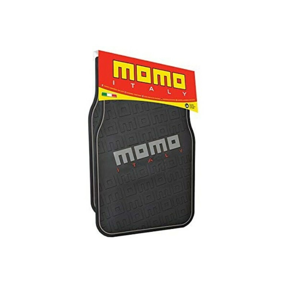 Set de covoraș pentru podea auto MOMO CM009BG Negru/Roșu PVC