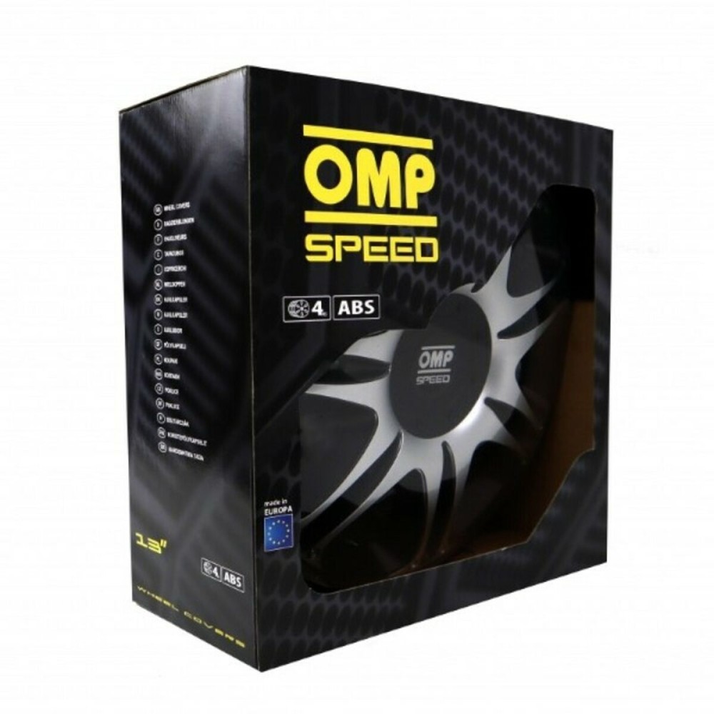 Capac de roată OMP Ghost Speed Negru Argintiu 13" (4 uds)