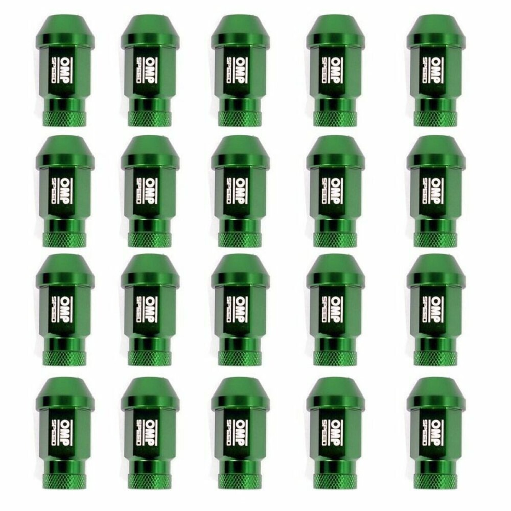 Set Piulițe OMP 7075 Verde 20 uds M14 x 1,25