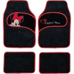 Set de covoraș pentru podea auto Minnie Mouse CZ10339 Negru/Roșu