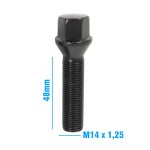 Șuruburi pentru roți OMP OMPS09881401 M14 x 1,25 4 Unități