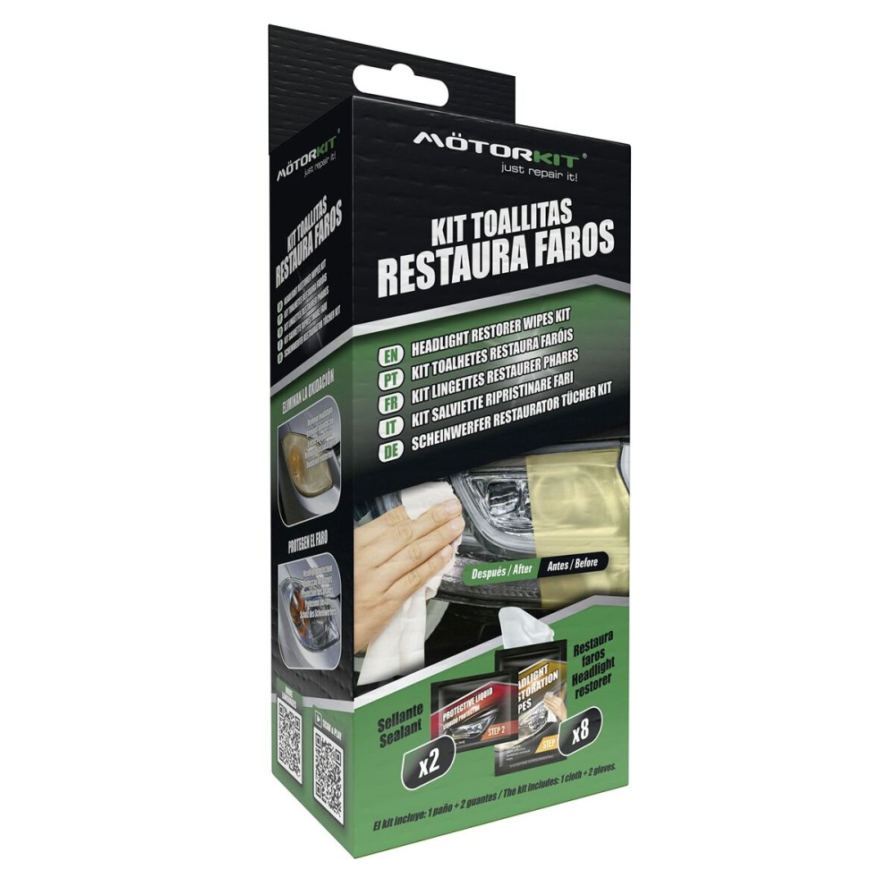 Șervețele de restaurare a farurilor Motorkit MOT1004