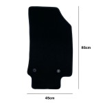 Covor de podea auto OCC Motorsport OCCCT0012 Negru