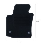 Covor de podea auto OCC Motorsport OCCST0014LOG