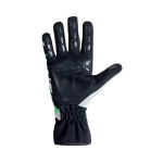 Kids Karting Gloves OMP KS-3 MY2018 Alb Negru Verde 6 kart