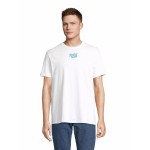 Tricou cu Mânecă Scurtă Bărbați RADIKAL Nice Tractor Near the Bull XL Alb