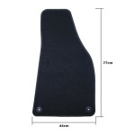 Set de covoraș pentru podea auto OCC Motorsport OCCD0012 5 Piese