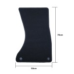 Set de covoraș pentru podea auto OCC Motorsport OCCD0017 5 Piese