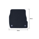 Set de covoraș pentru podea auto OCC Motorsport OCCD0024 5 Piese