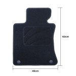 Set de covoraș pentru podea auto OCC Motorsport OCCBW0014 Bmw E64 Serie 6 Cabrio 5 Piese