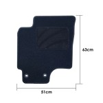 Set de covoraș pentru podea auto OCC Motorsport OCCCH0006LOG Chevrolet Epica 5 Piese