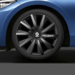 Capac de roată Sparco Milano Negru/Gri 15" 4 Unități