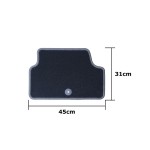 Set de covoraș pentru podea auto OCC Motorsport OCCIF0003GD Gri închis Infinity Q30 5 Piese