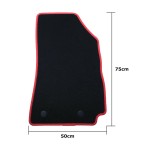 Set de covoraș pentru podea auto OCC Motorsport OCCRT0055RD Renault Arkana (2021) 5 Piese