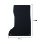 Set de covoraș pentru podea auto OCC Motorsport OCCMS0003GD Negru Gri închis Maserati Levante 2016 5 Piese