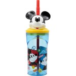 Pahar cu Pai Mickey Mouse CZ11336 3D Albastru