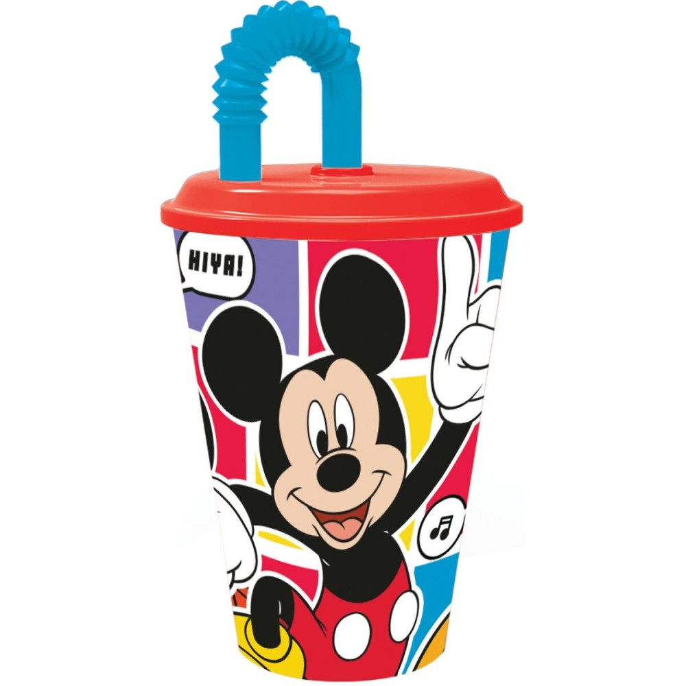 Pahar cu Pai Mickey Mouse CZ11364 430 ml