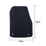 Set de covoraș pentru podea auto OCC Motorsport OCCOP0008 Negru Opel Astra H Twintop Cabrio 4 Piese