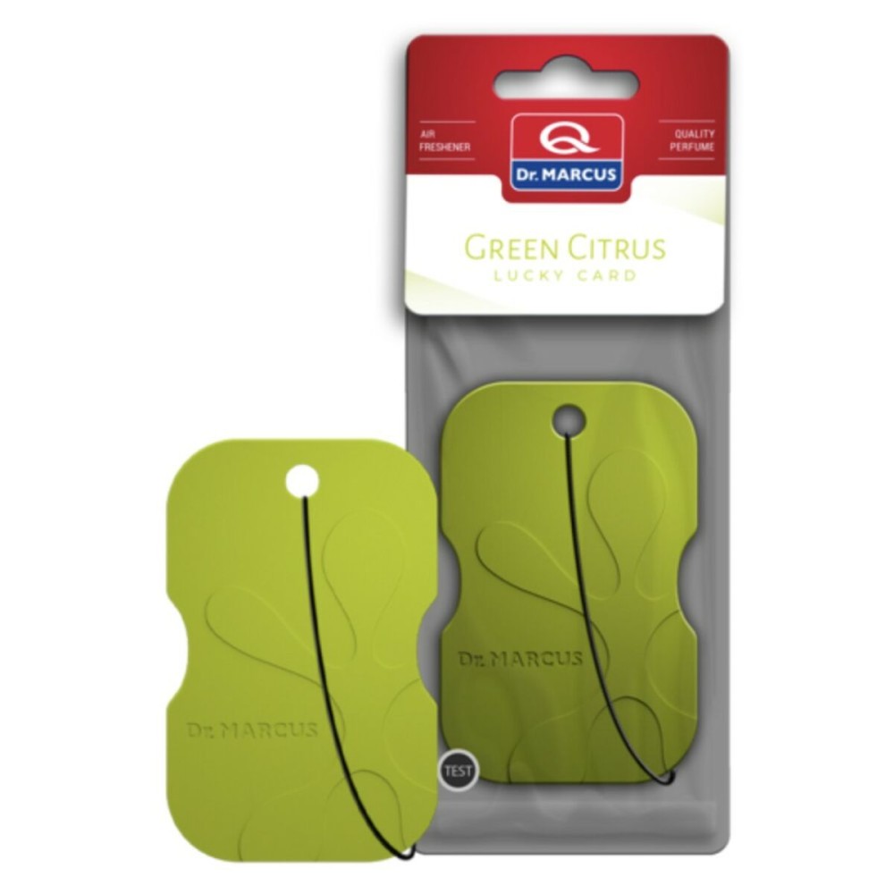 Odorizant pentru Mașină Dr Marcus LUCKY CARD GREEN CITRUS Citric Plastic