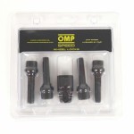 Șuruburi antifurt OMP OMPS09851201 M12 x 1,25 4 uds Negru