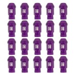 Set Piulițe OMP 7075 M12 x 1,25 40 mm 20 uds Violet