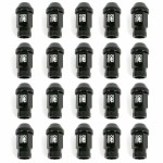 Set Piulițe OMP 7075 40 mm M14 x 1,50 20 uds Negru