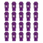 Set Piulițe OMP 7075 40 mm M14 x 1,50 20 uds Violet