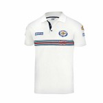 Tricou Polo cu Mânecă Scurtă Sparco Martini Racing Alb