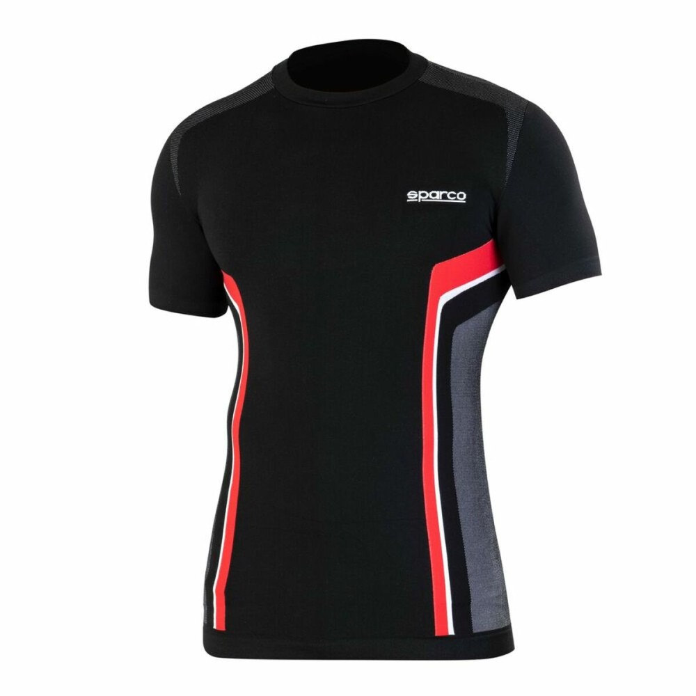 Tricou cu Mânecă Scurtă Bărbați Sparco HYPER-T Negru Roșu M