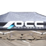 Perete de Cort OCC Motorsport OCCCARP30 Racing Negru Poliester 420D Oxford 3 x 2 m 2 Unități