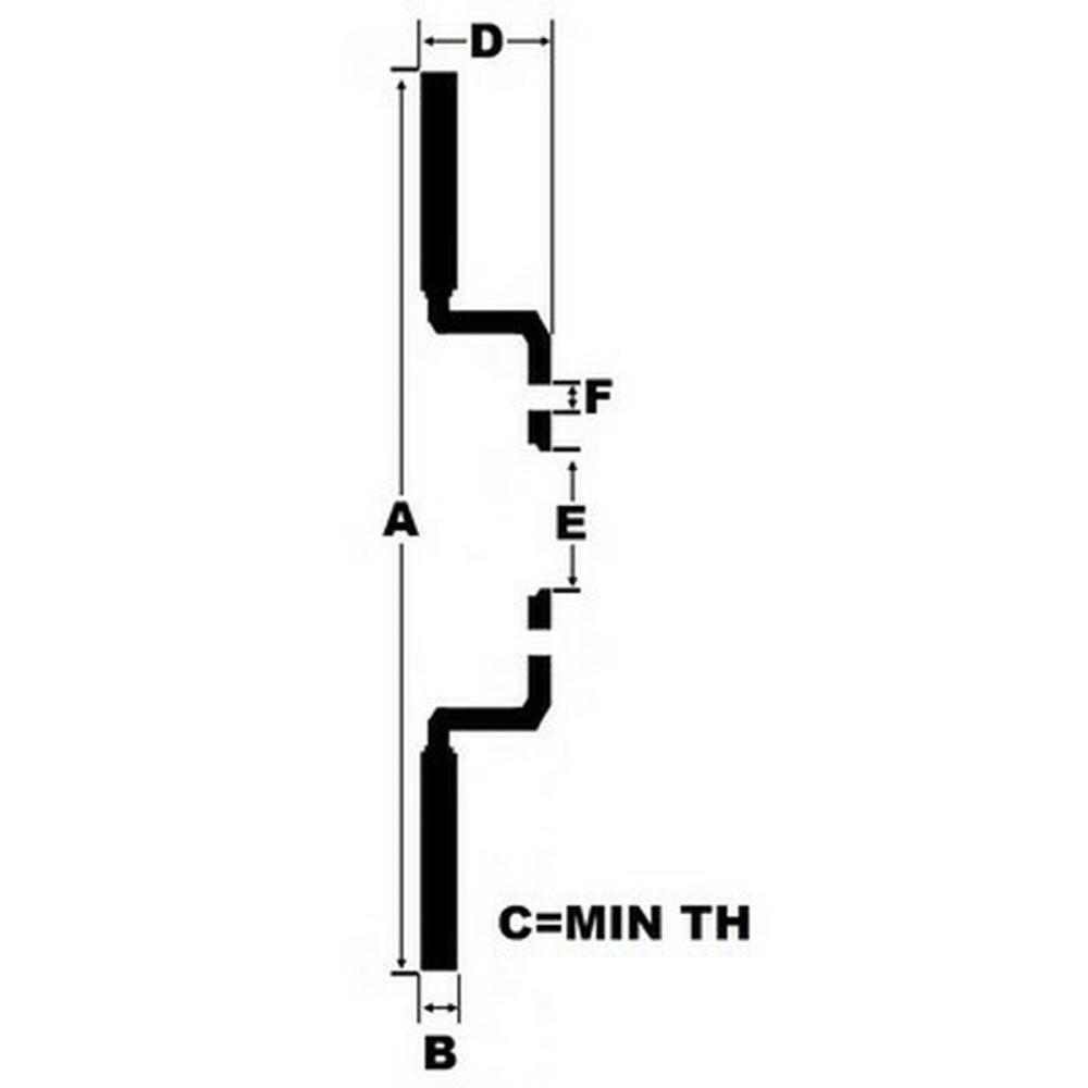 Discuri de frână Black Diamond BDKBD1590CD Frontal Plictisitor