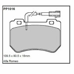Plăcuțe de frână Black Diamond BDPP1120 Jaguar Xf (2015 ) All Models Rear Disc (Fitted Vented Disc)