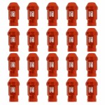 Set Piulițe OMP Portocaliu 40 mm 20 pcs M12 x 1,50