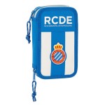 Creion dublu RCD Espanyol Albastru Alb 12.5 x 19.5 x 4 cm (28 Piese)