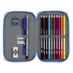 Creion dublu RCD Espanyol Albastru Alb 12.5 x 19.5 x 4 cm (28 Piese)