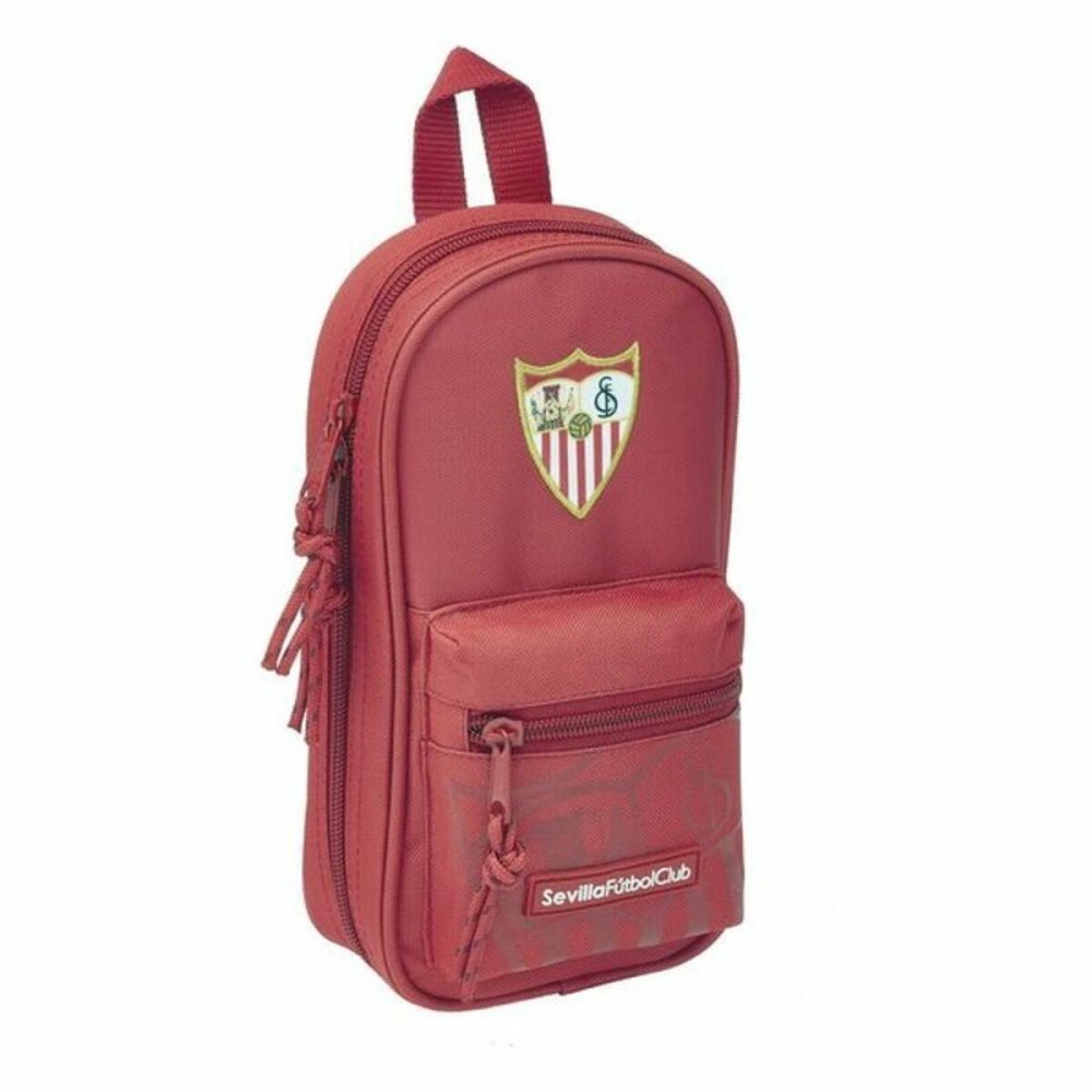 Cutie pentru creioane Sevilla Fútbol Club Roșu 12 x 23 x 5 cm