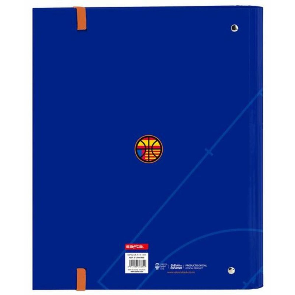 Biblioraft Valencia Basket M666 Albastru Portocaliu (27 x 32 x 3.5 cm)