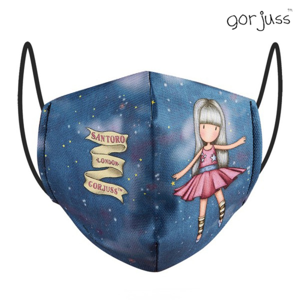 Mască igienică de pânză reutilizabilă Gorjuss Albastru